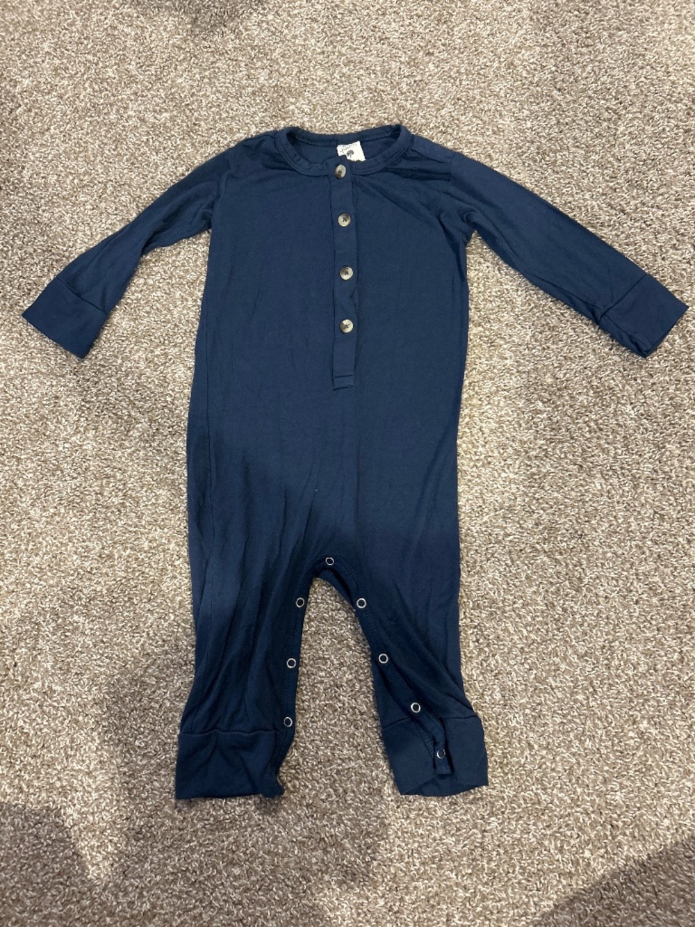kate quinn union suit navy blue size 12-18 months brand new without tags bamboo